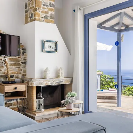 Lägenhet Galazopetra - Peaceful Sea View Escape