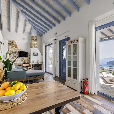 شقة Galazopetra - Peaceful Sea View Escape *